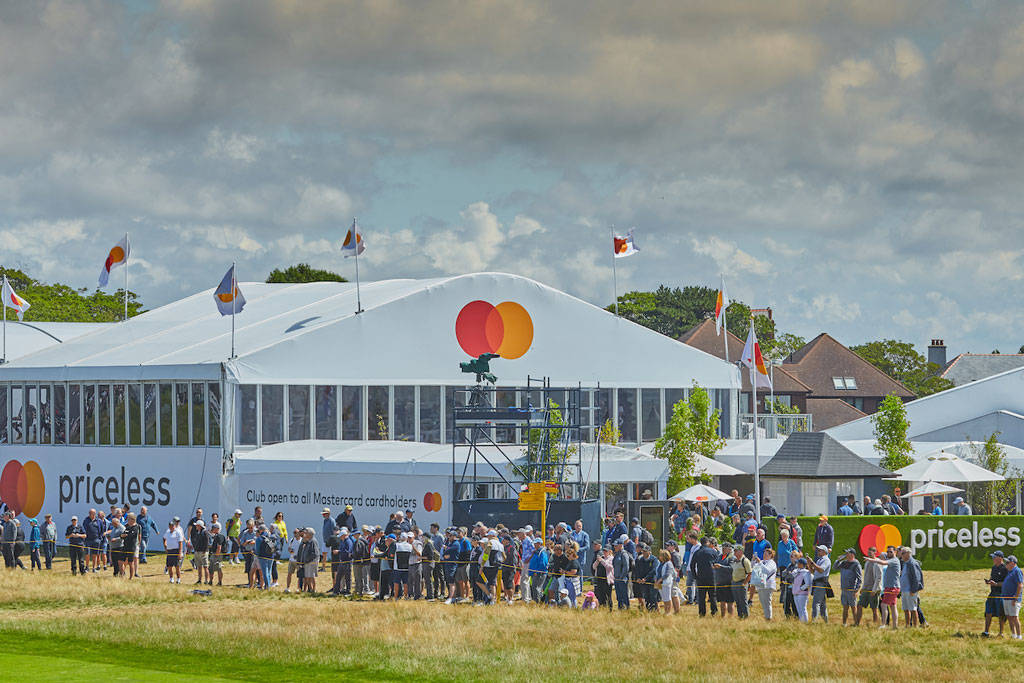 The Mastercard Clubhouse at a golf course